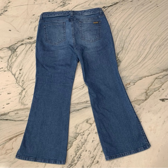 Michael Kors Medium Vintage Blue Cropped Split Ankle Hem‎ Denim Jeans Siz… - Picture 2 of 10